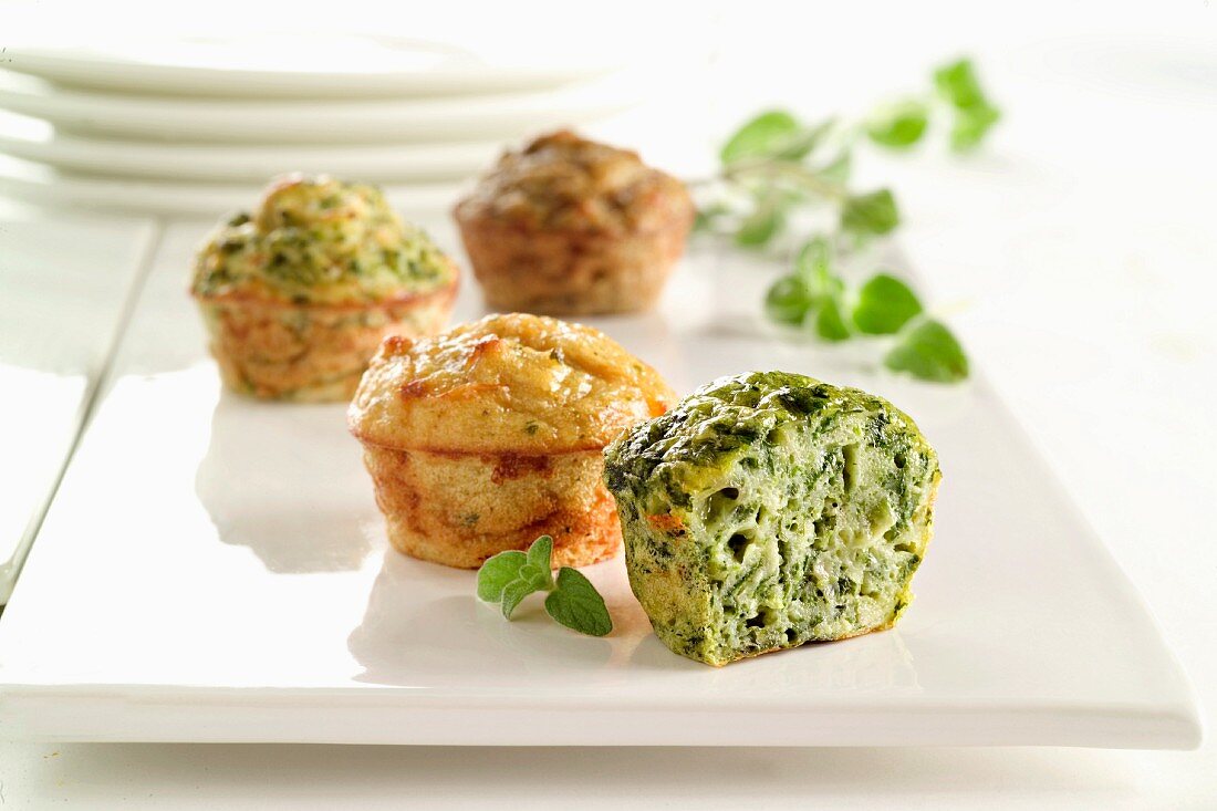 Broccoli and herb muffins