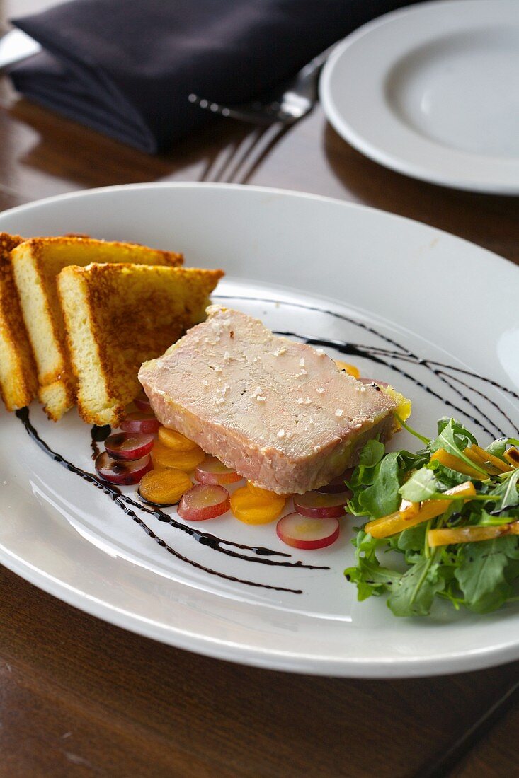 A Dish of Pate and Toast Points
