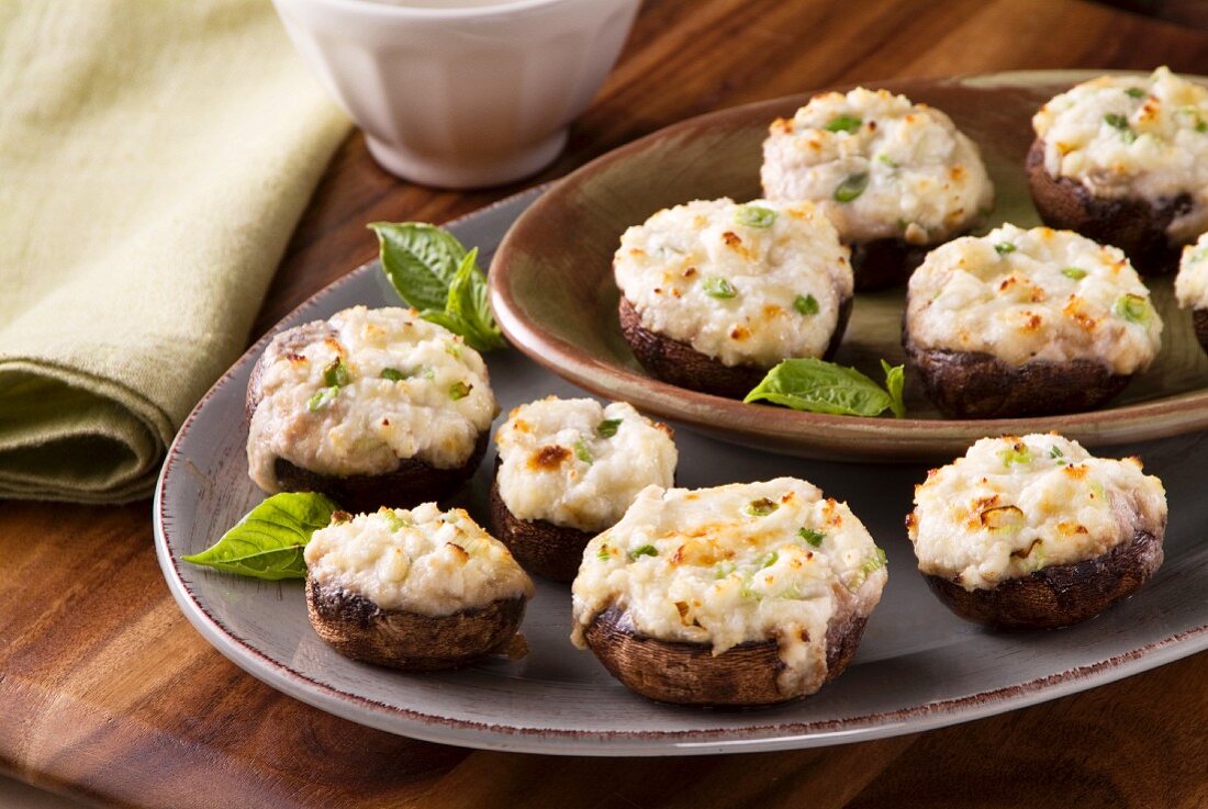 Garlic Ricotta Stuffed Mushroom