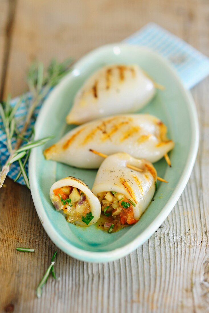 Stuffed squid