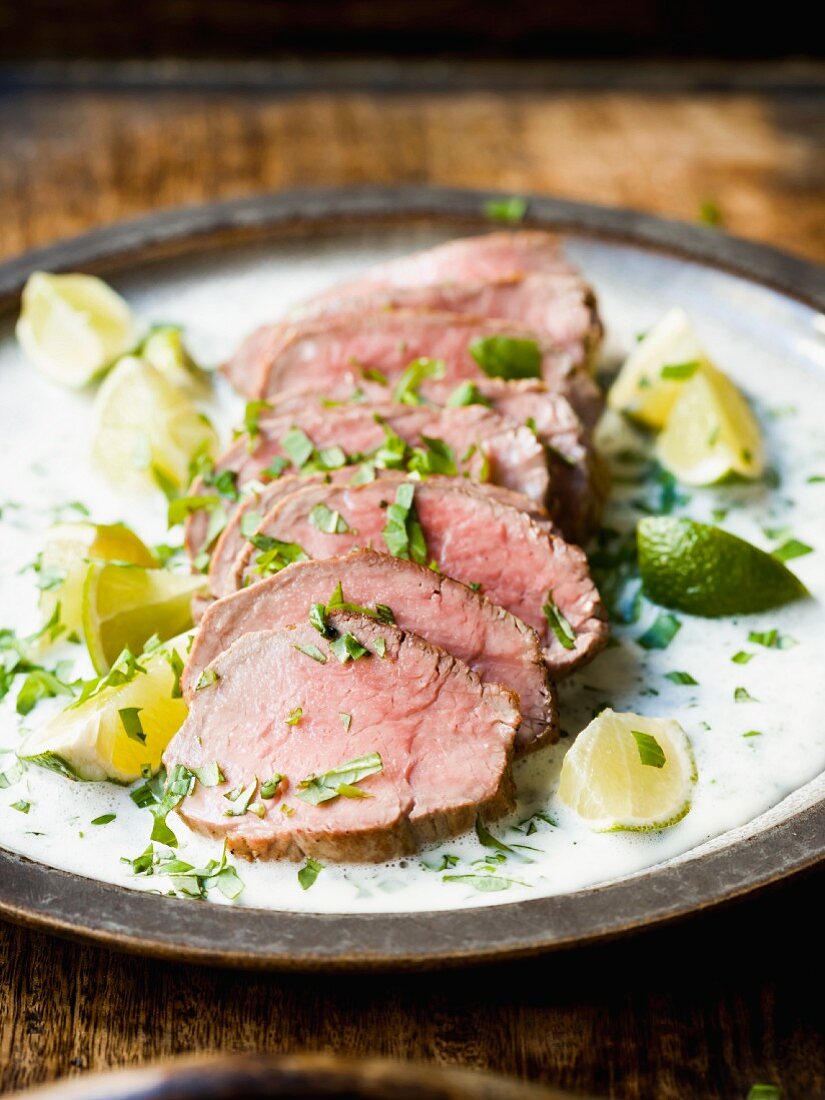 Veal fillet with limes
