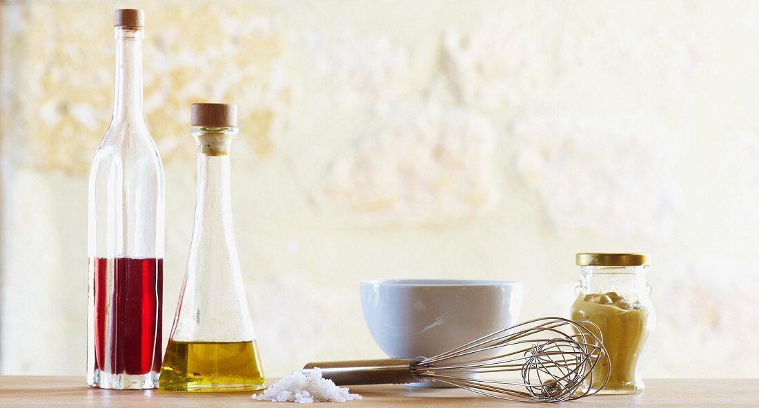 Ingredients for a vinaigrette