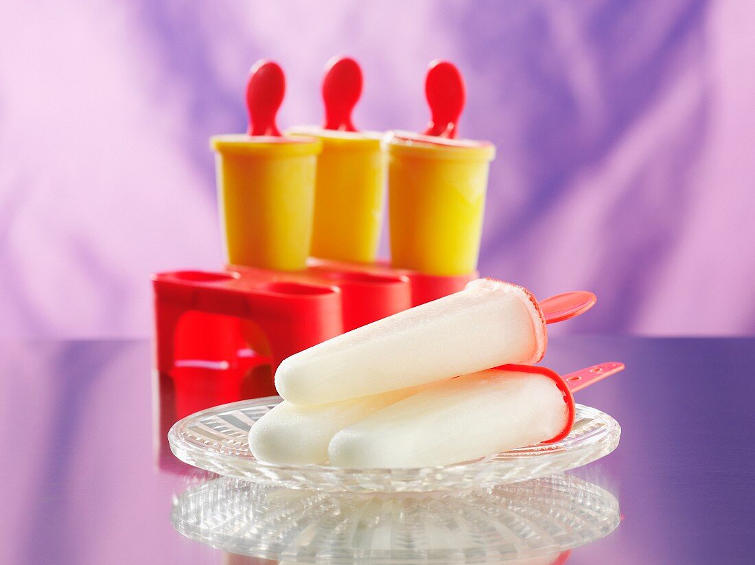 Homemade ice lollies