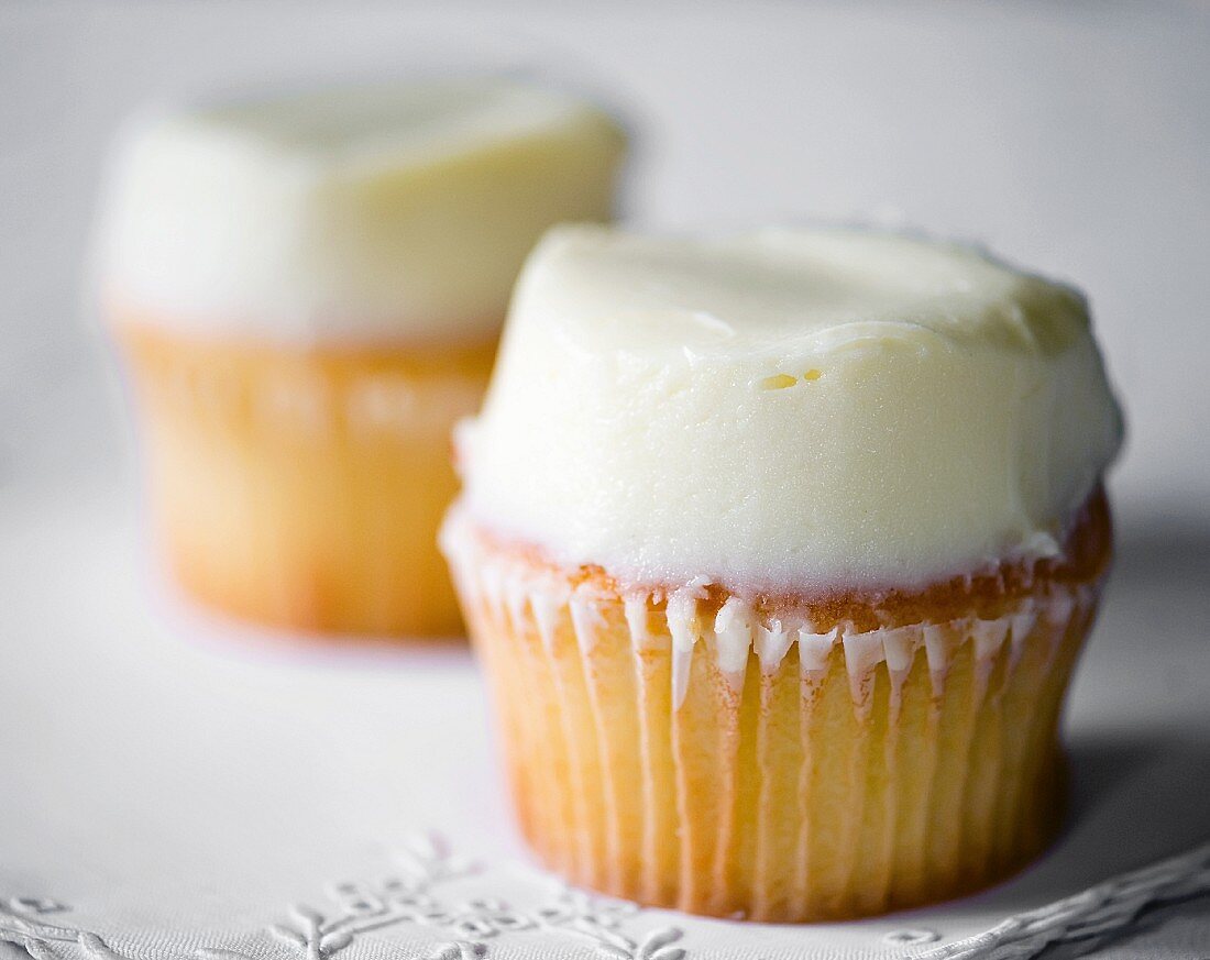 Cupcakes with white buttercream