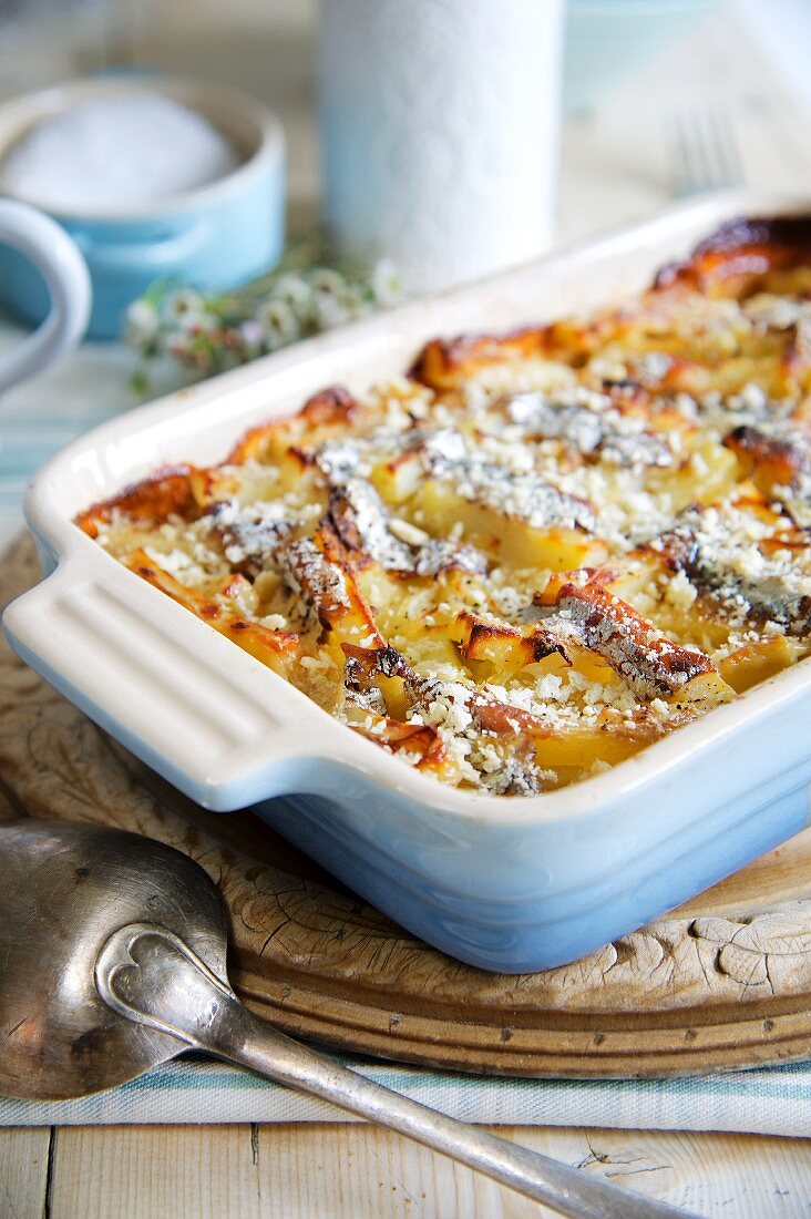 Anchovis-Gratin