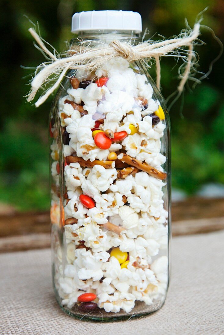 Jar of Popcorn Mix