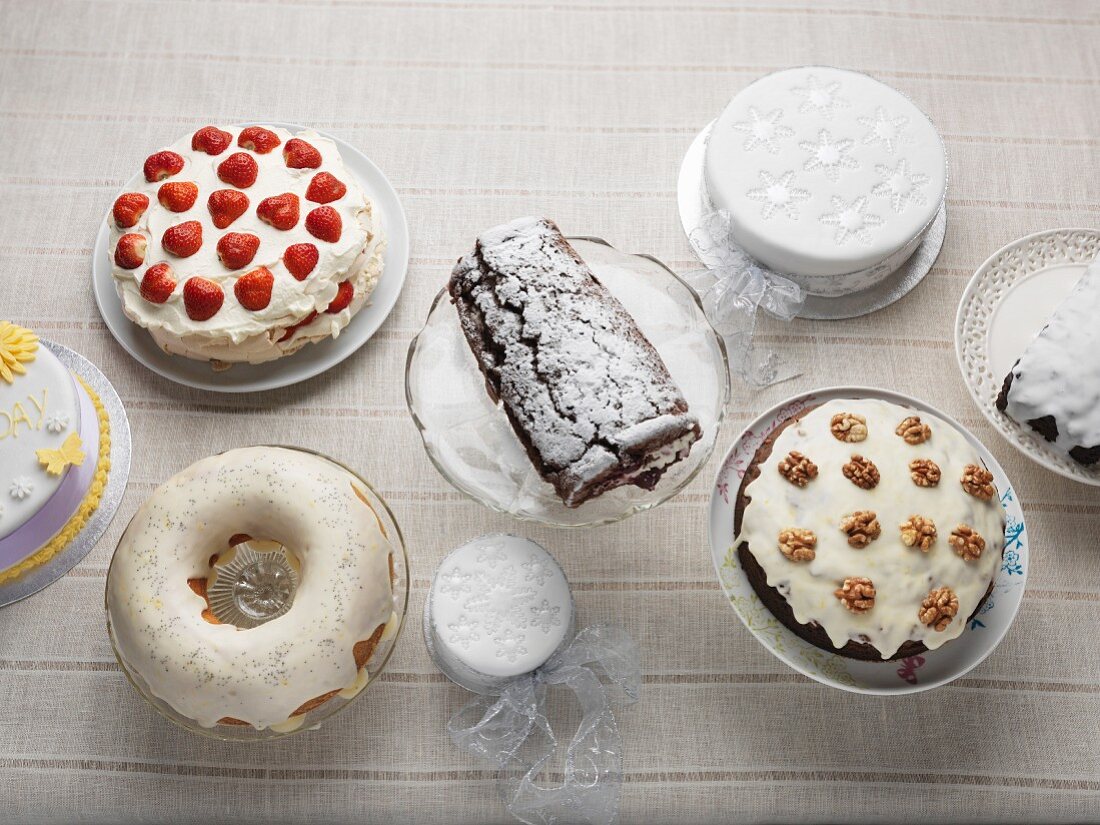 Assorted gluten-free cakes