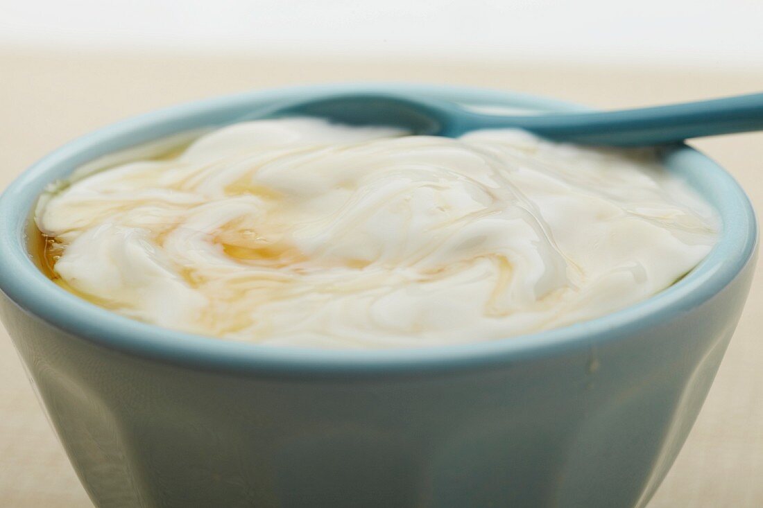 Homemade Greek Yogurt with Honey