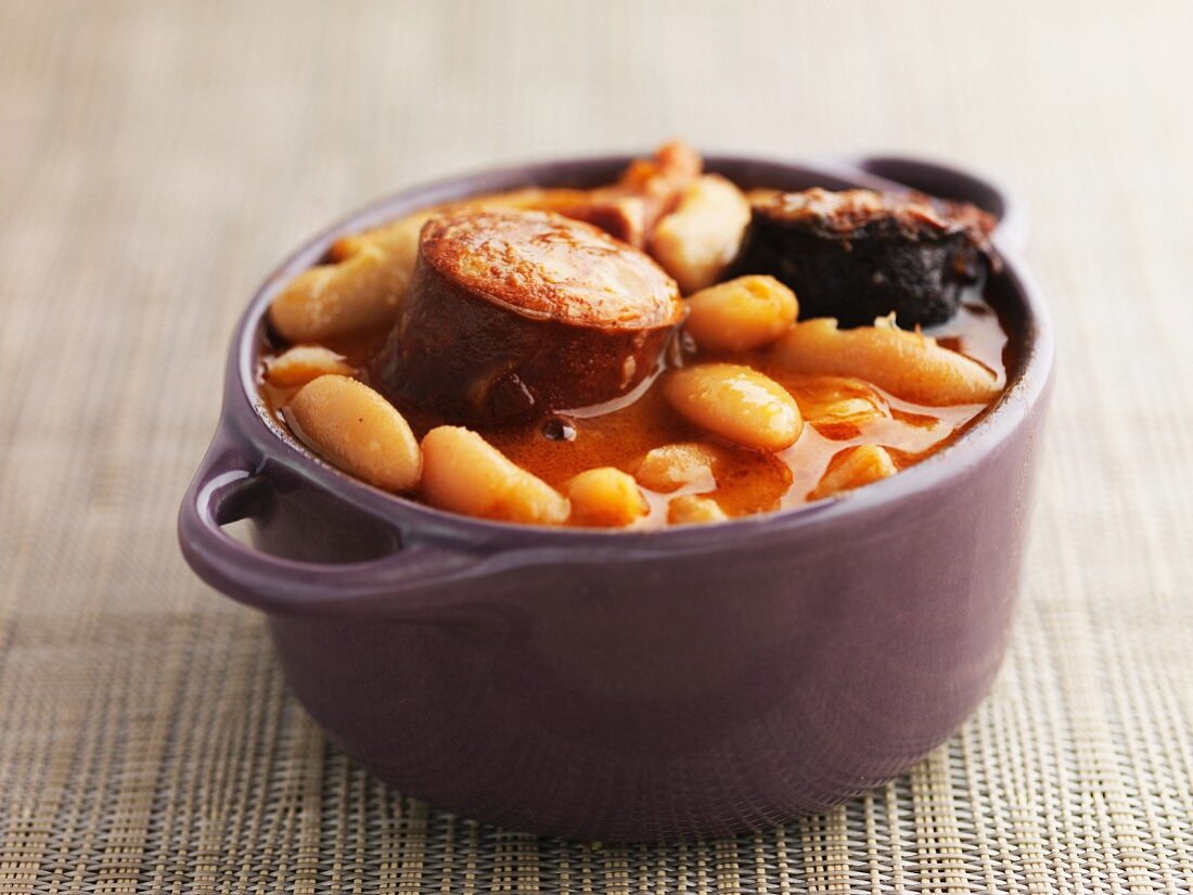 Bean stew from Asturias (Spain)