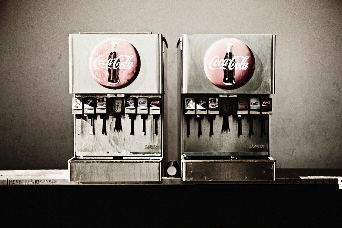 Two Automated Soda Machines