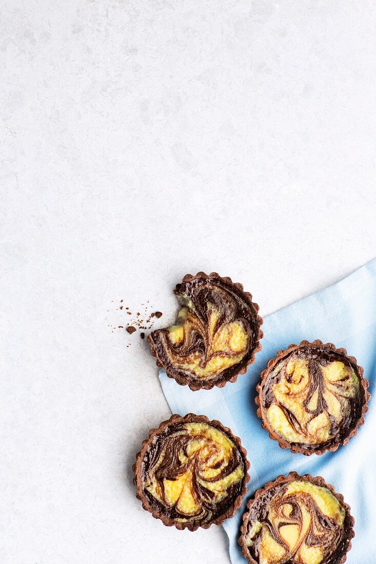 Chocolate and espresso tartlets