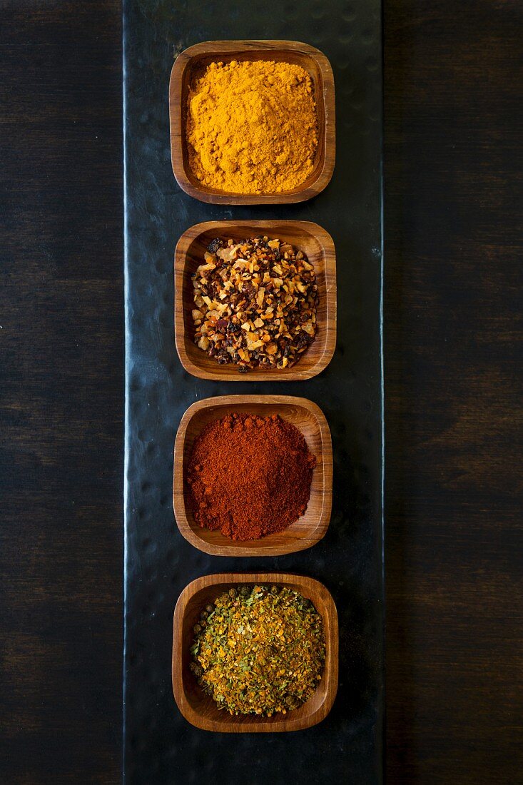 Four types of spices