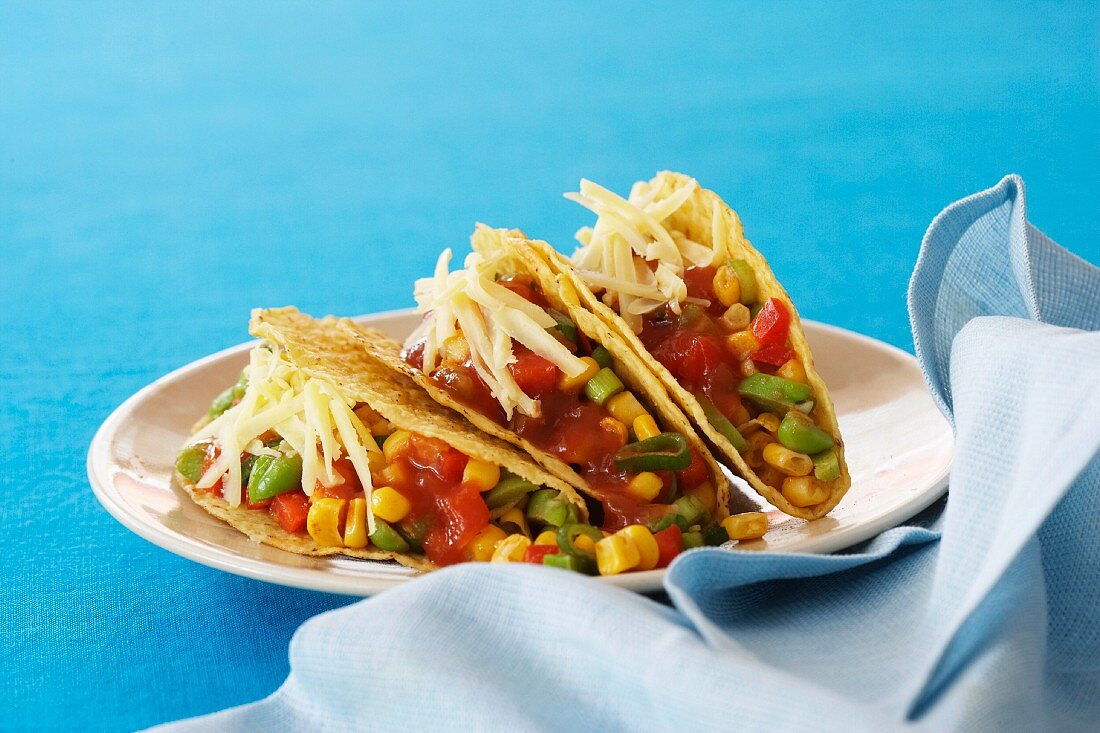 Tacos with a spicy corn filling
