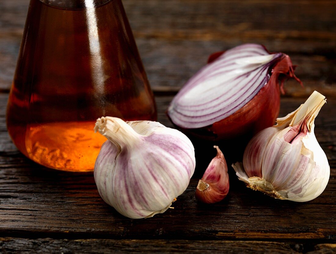 Garlic, onion and apple vinegar