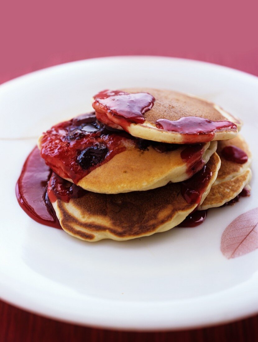 Pancakes mit Cranberries