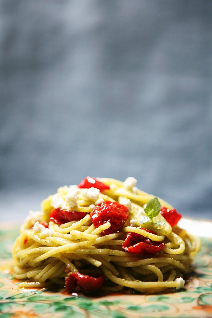 Pasta con ricotta e mentuccia (Nudeln mit Ricotta und Minze)