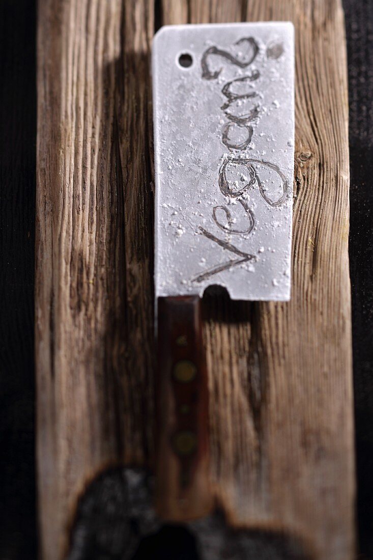 An icy meat cleaver