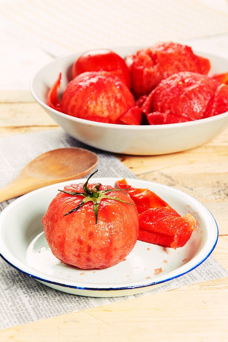Geschälte Tomaten