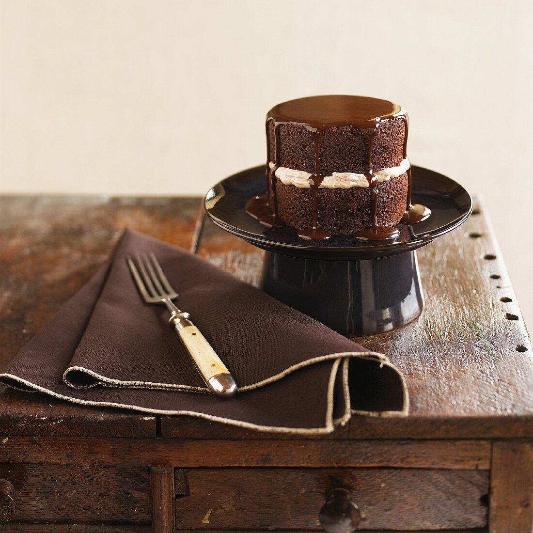 Mini-Schokoladenkuchen mit Glasur