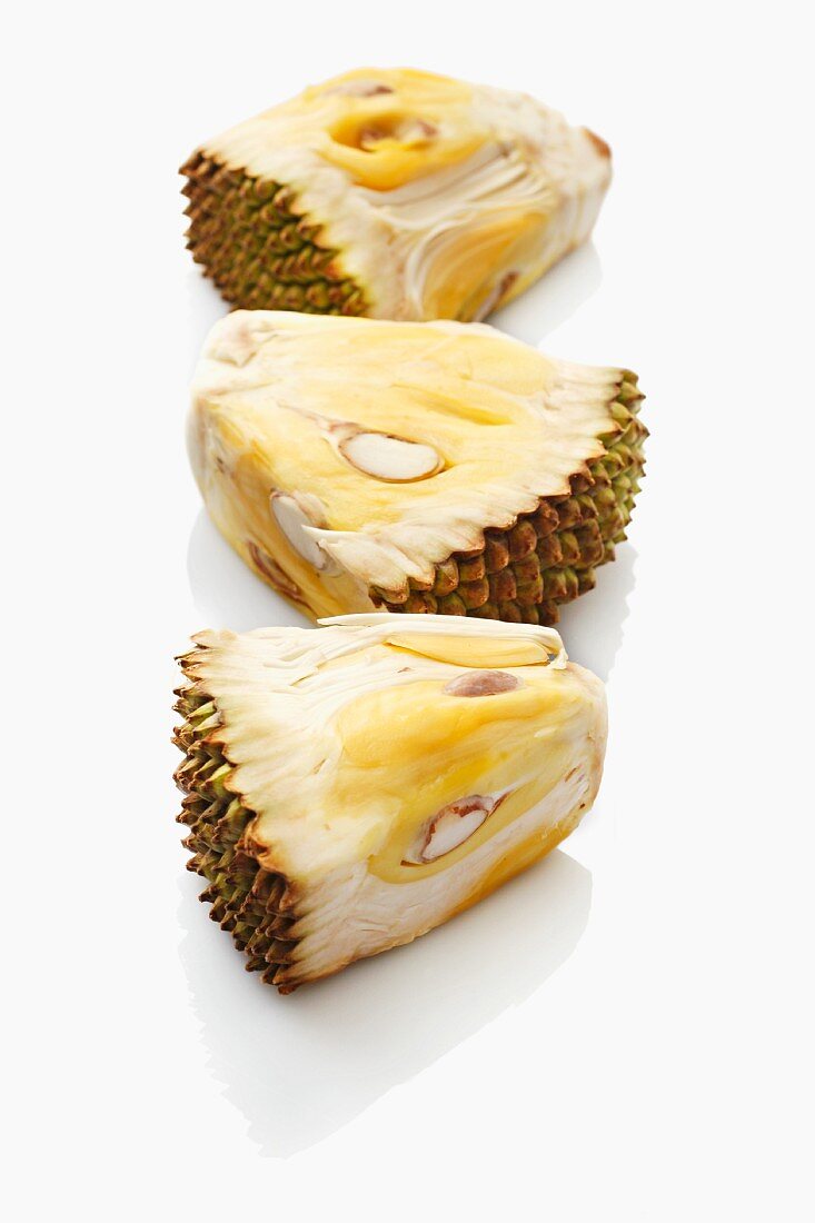 Three pieces of jackfruit