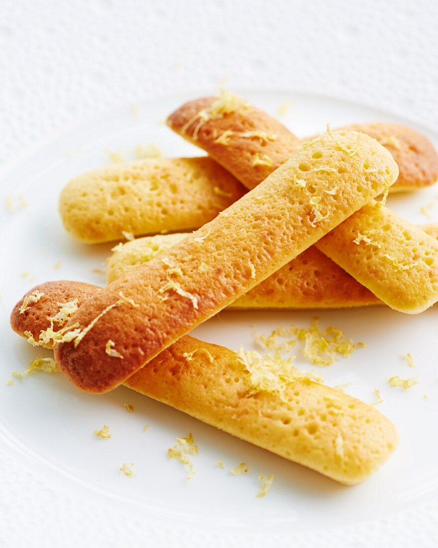 Madeleines mit Sojajoghurt und Zitronenzesten