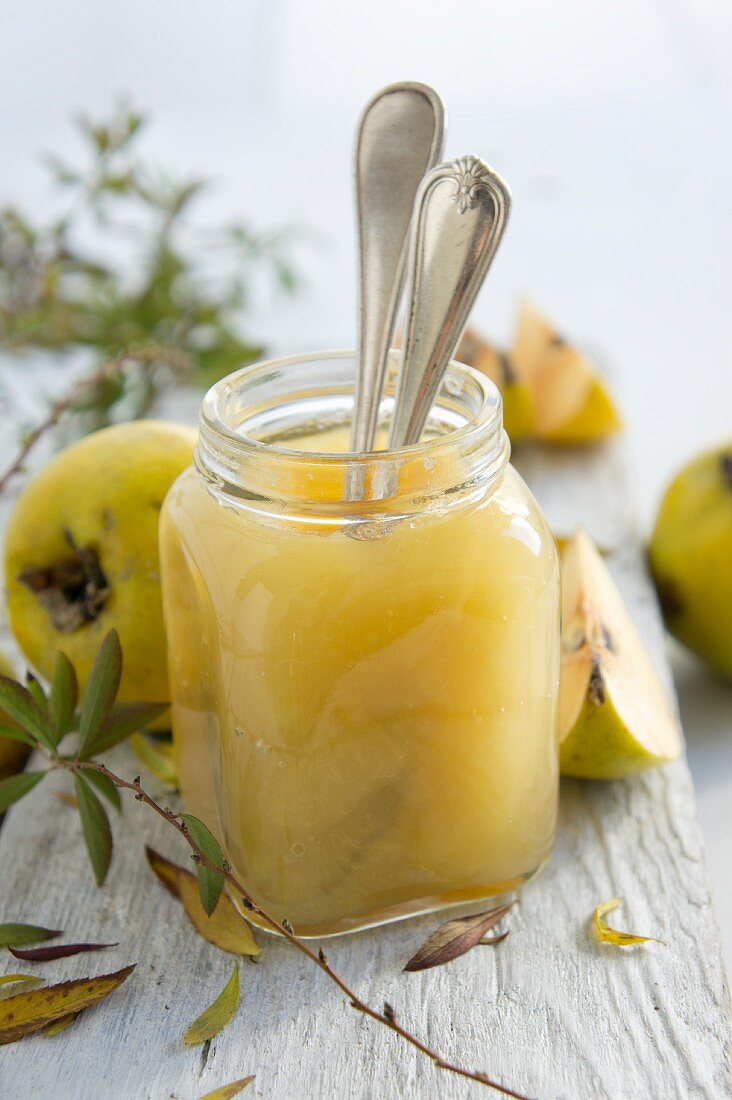 A jar of quince jam