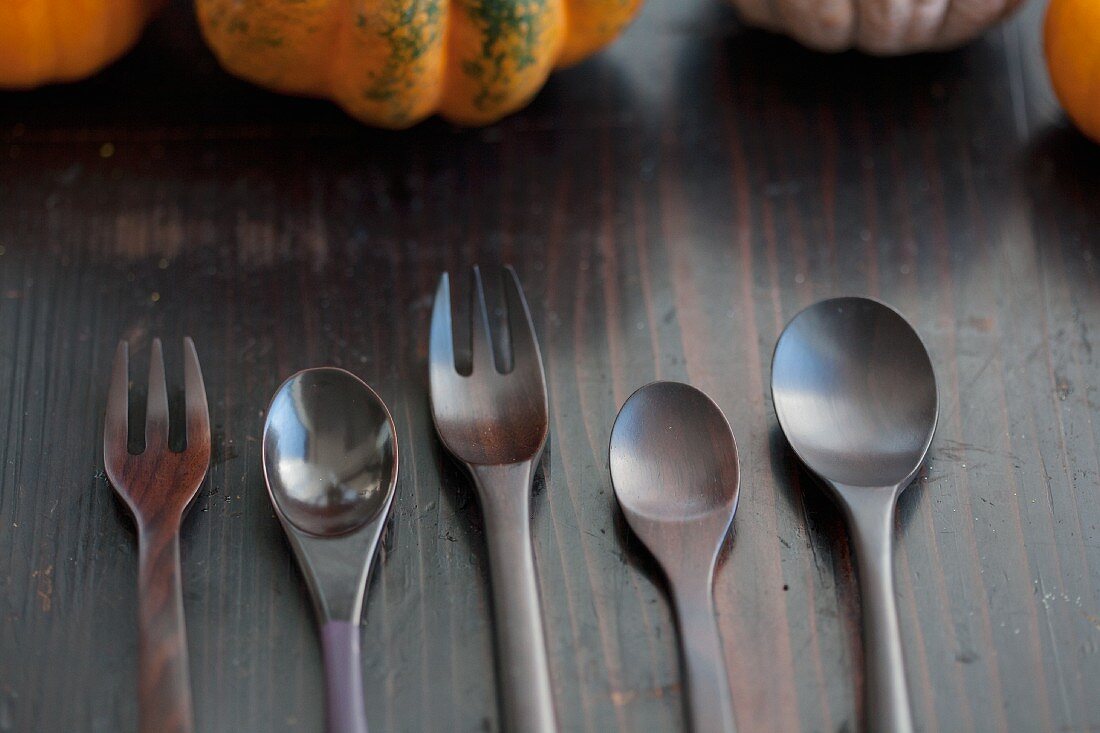 Wooden spoons and forks