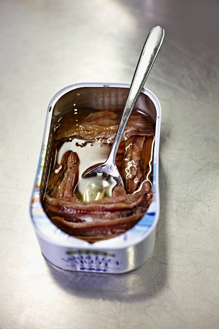 A tin of anchovies