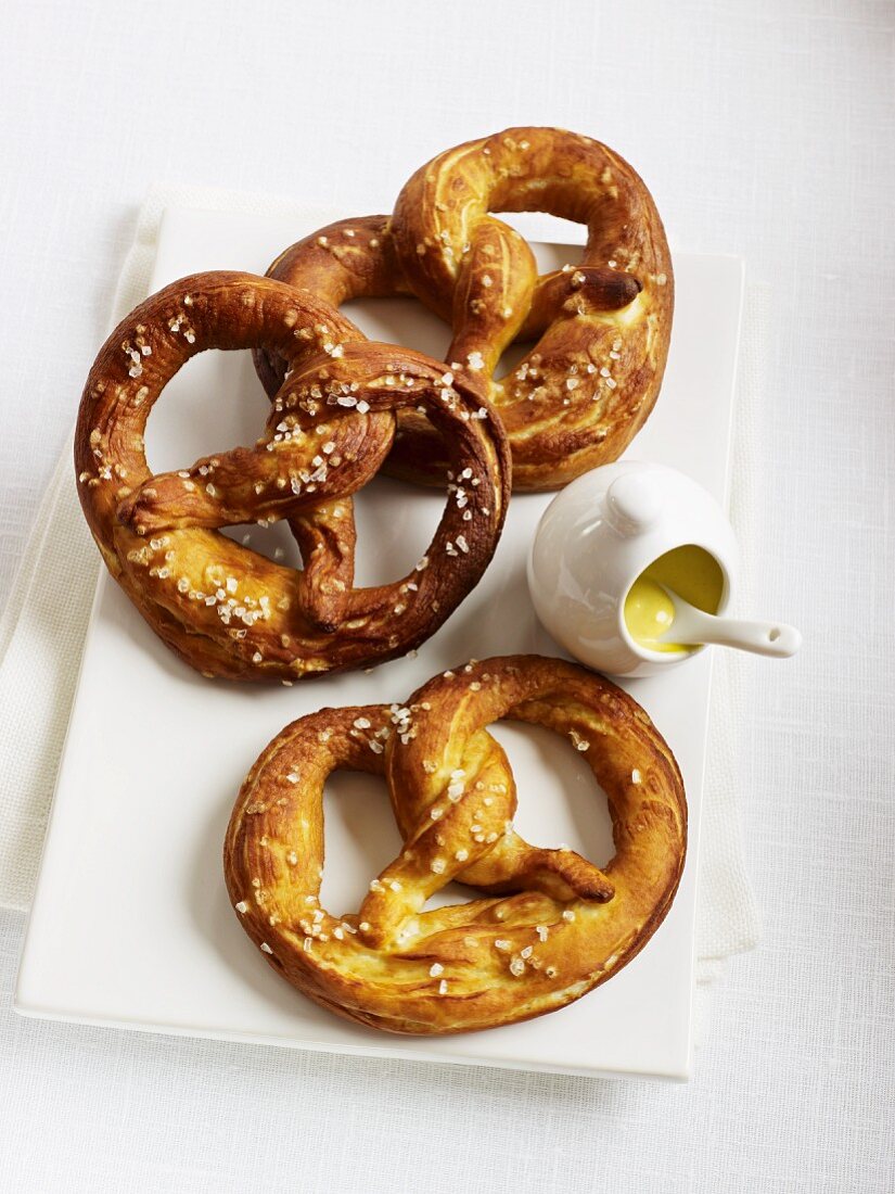 Three pretzels