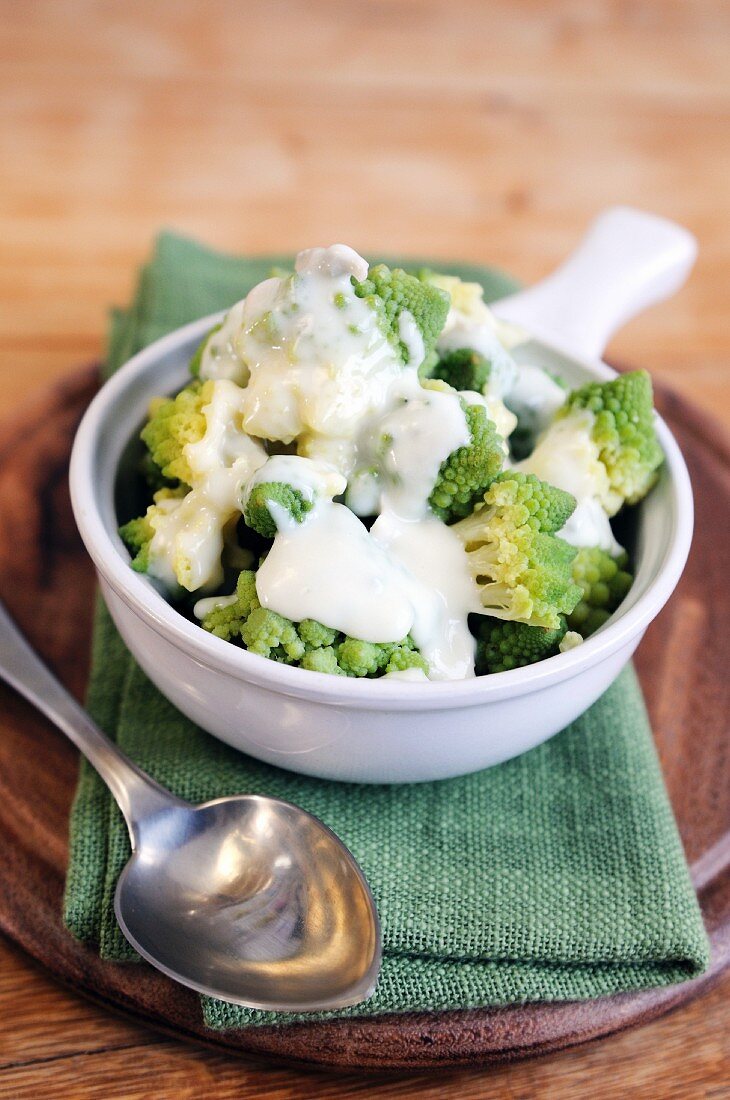 Romanesco cauliflower with Gorgonzola sauce