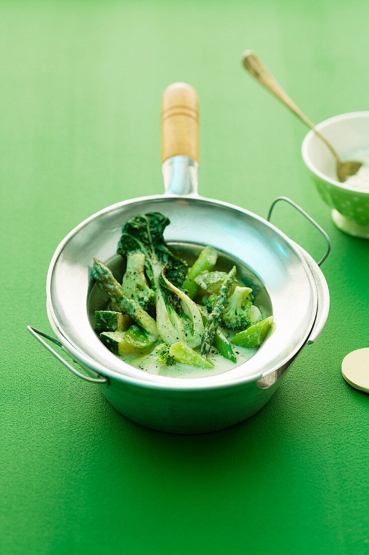 Green vegetable curry