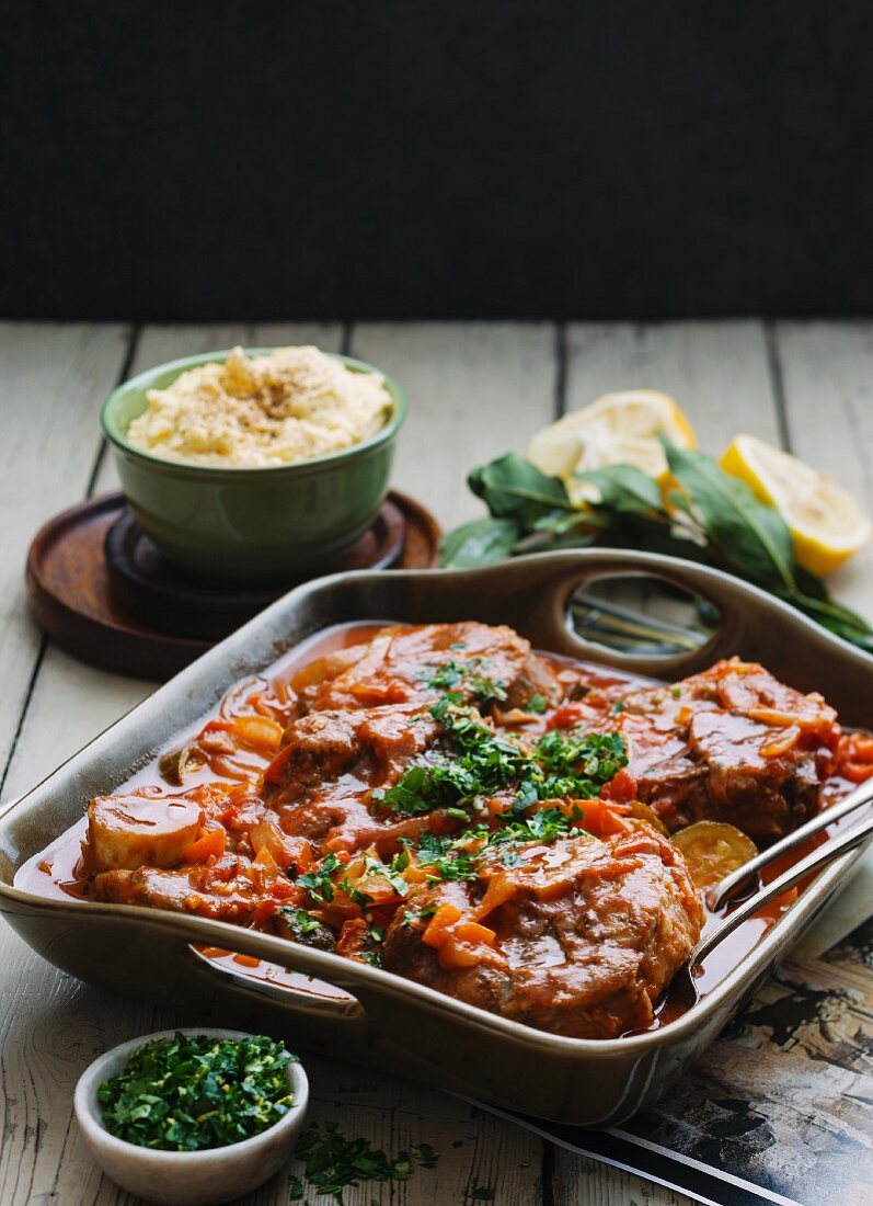 Ossobuco mit Gremolata und Kartoffelpüree