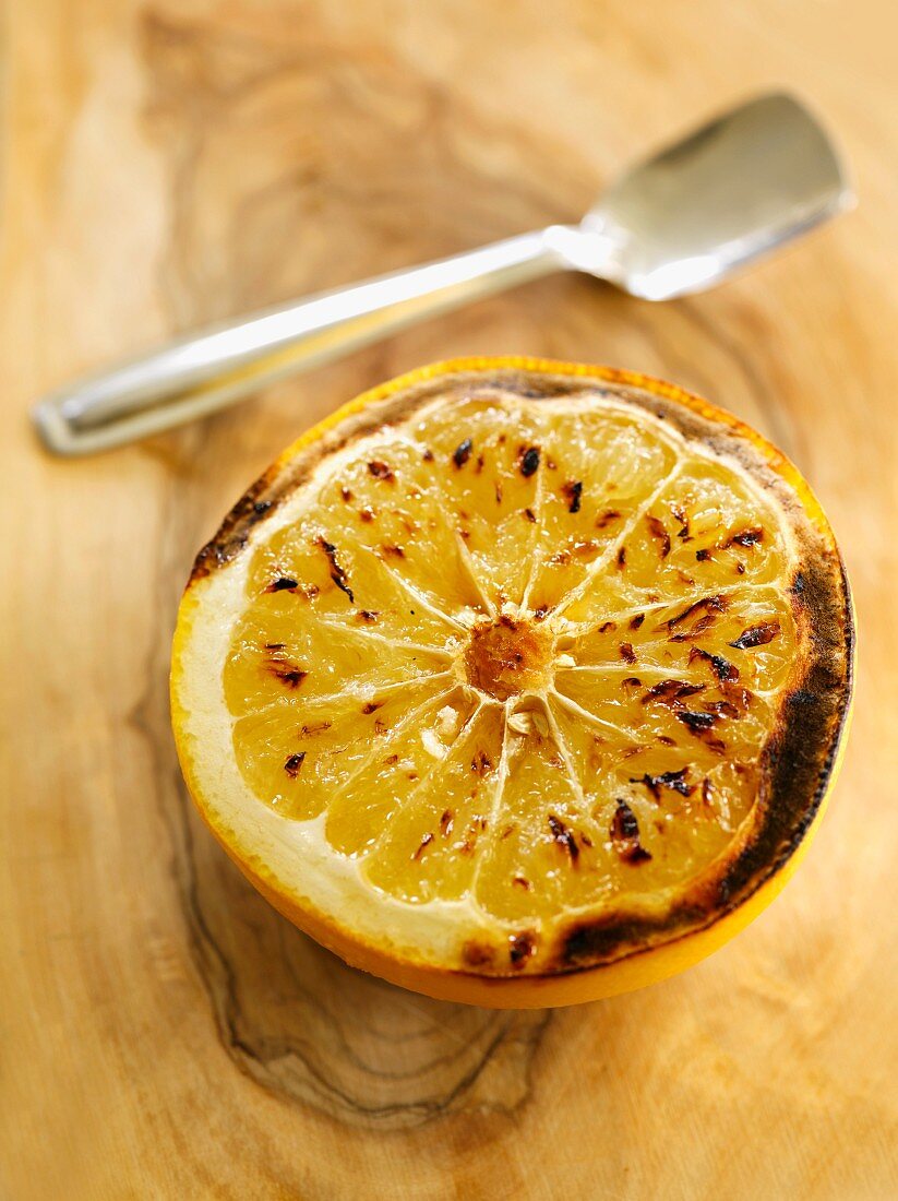 A grilled grapefruit