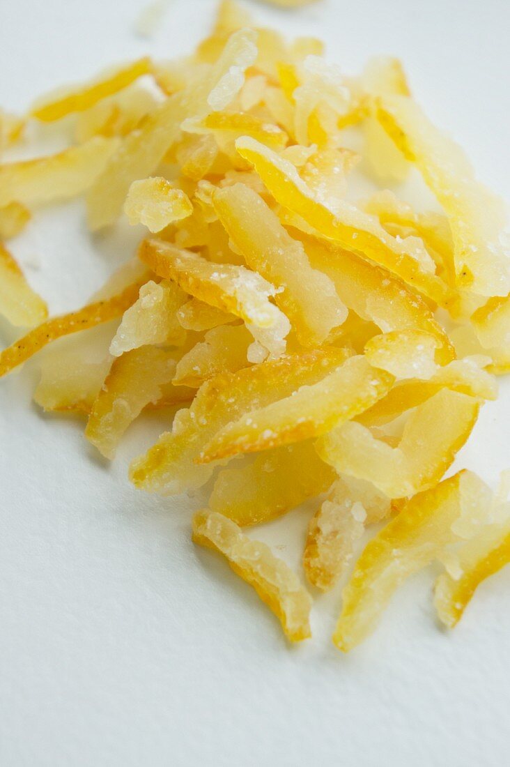 Candied yuzu slices