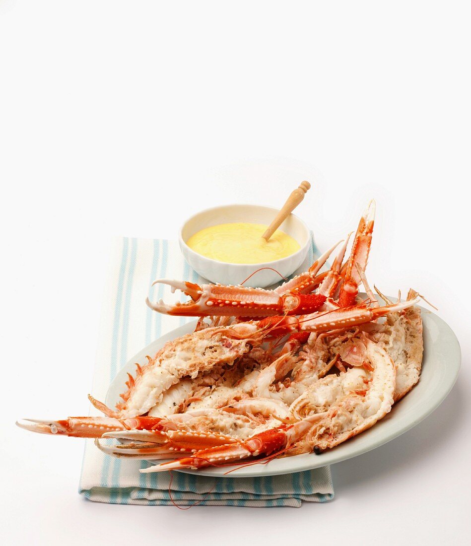Scampi with ginger mayonnaise