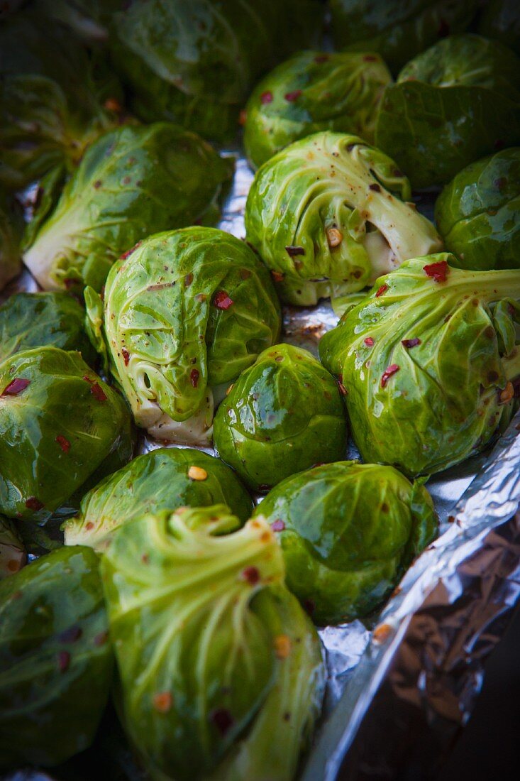 Spiced Brussels sprouts
