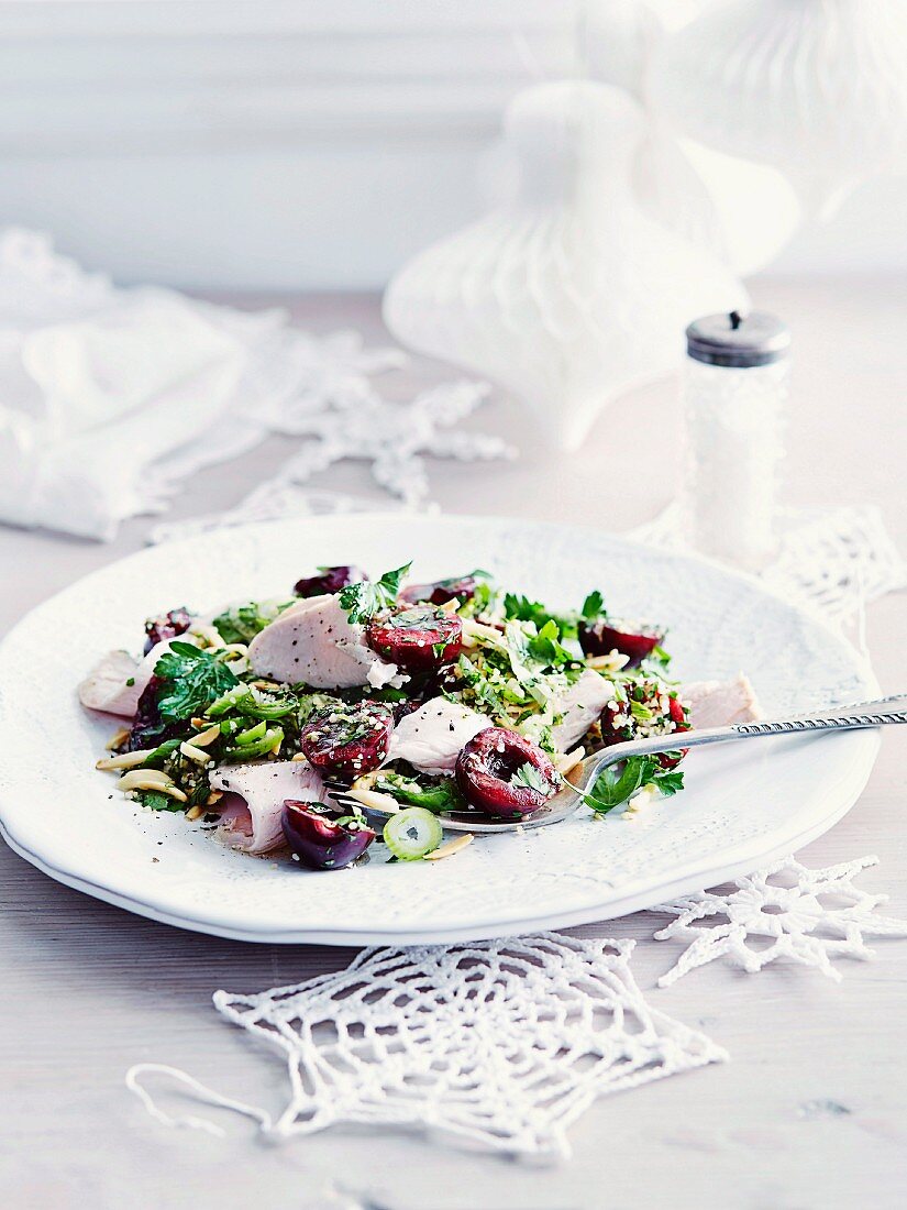 Puten-Kirsch-Salat