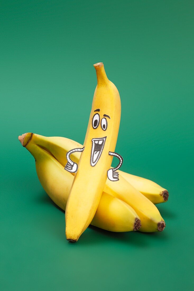 A banana with a face