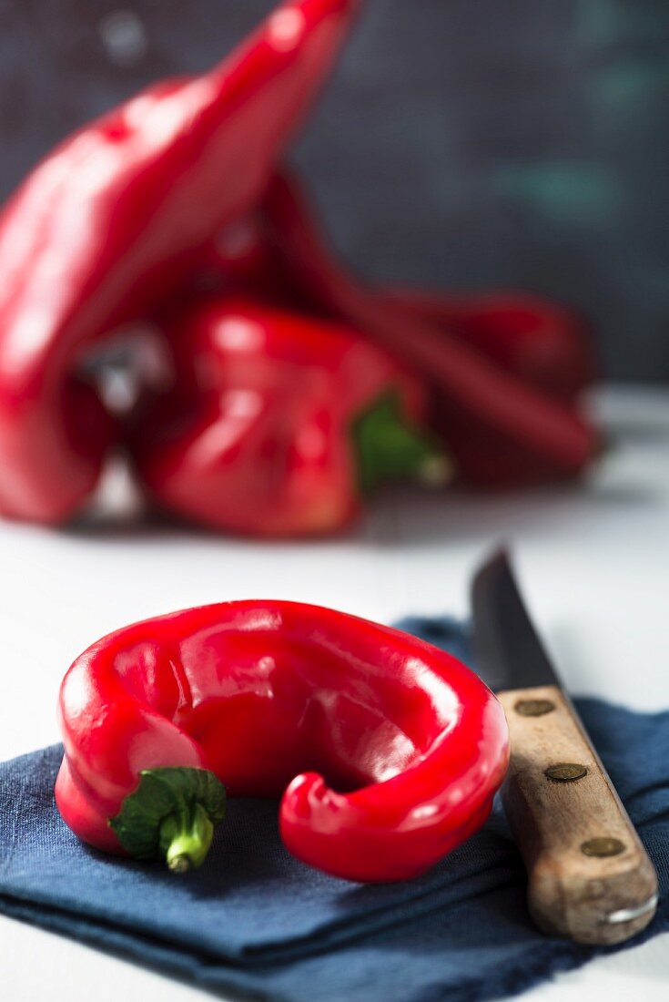 Red peppers and chilli peppers
