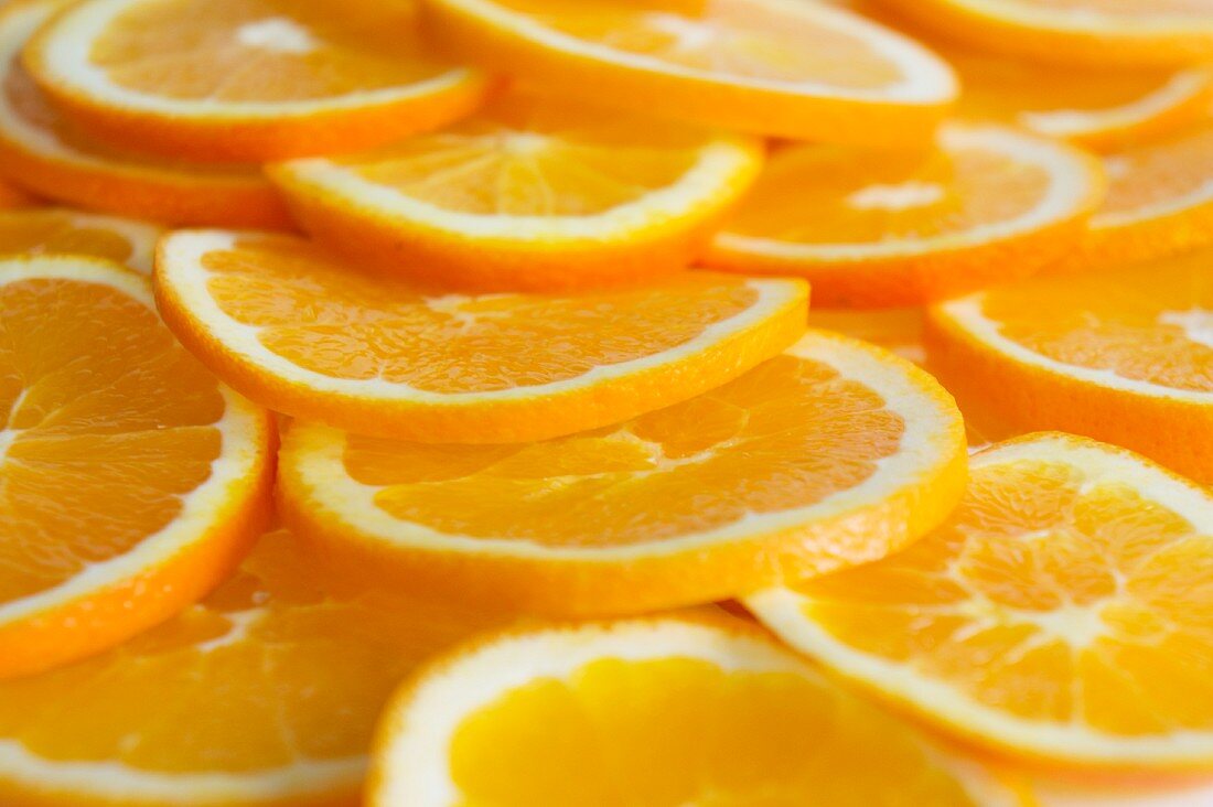 Viele Orangenscheiben