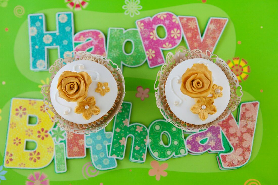 Birthday cupcakes