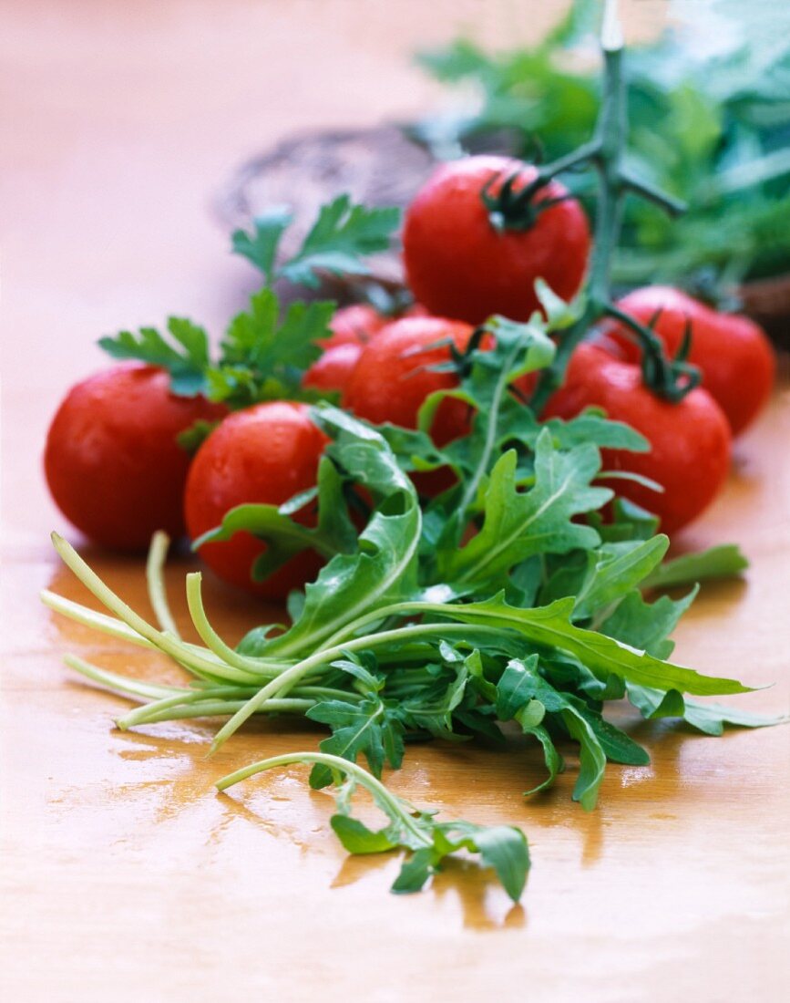 Tomatoes and rocket