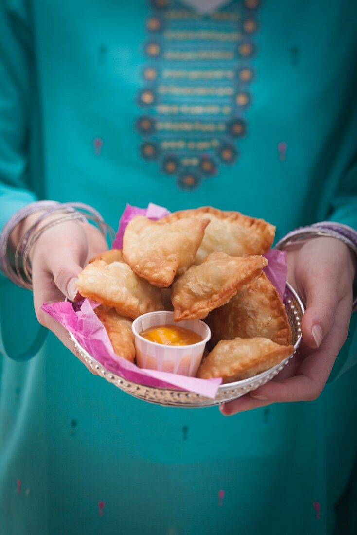 Samosas (Frittierte Teigtaschen, Indien)