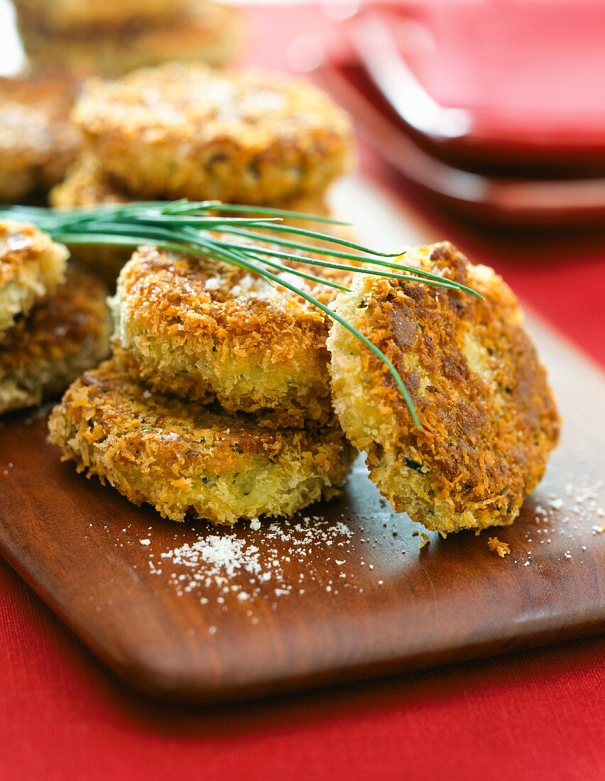 Fried risotto cakes