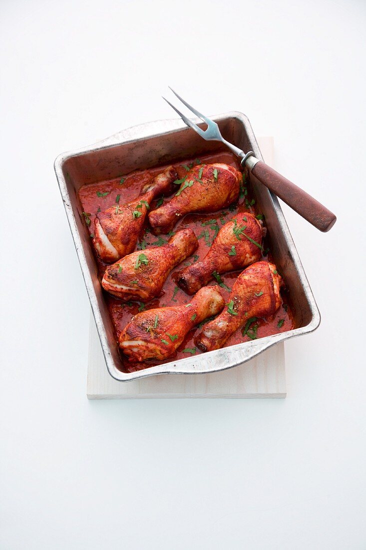 Tandoori chicken drumsticks