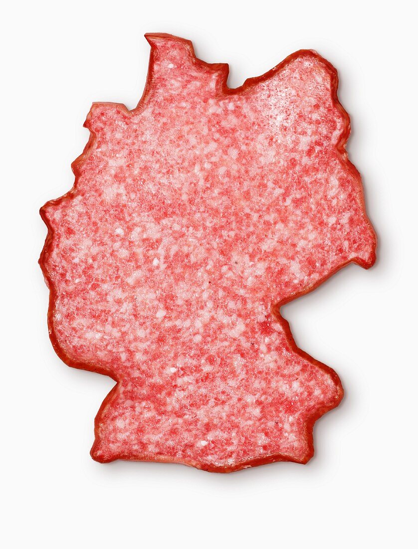 Germany-shaped salami