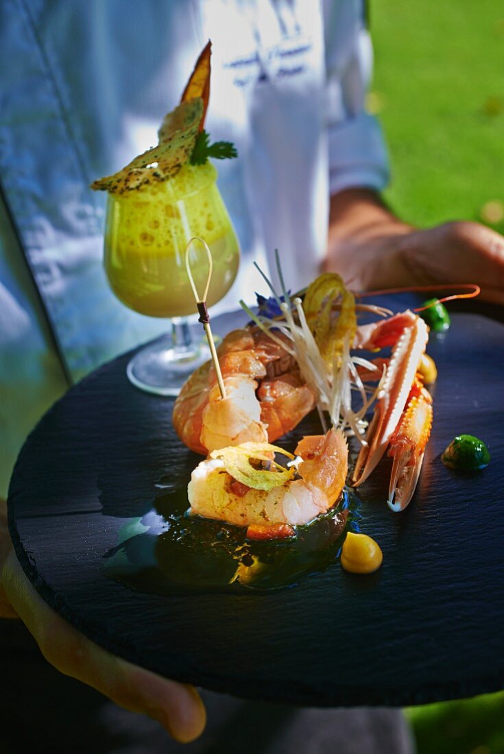 Langoustines with Pernod sauce