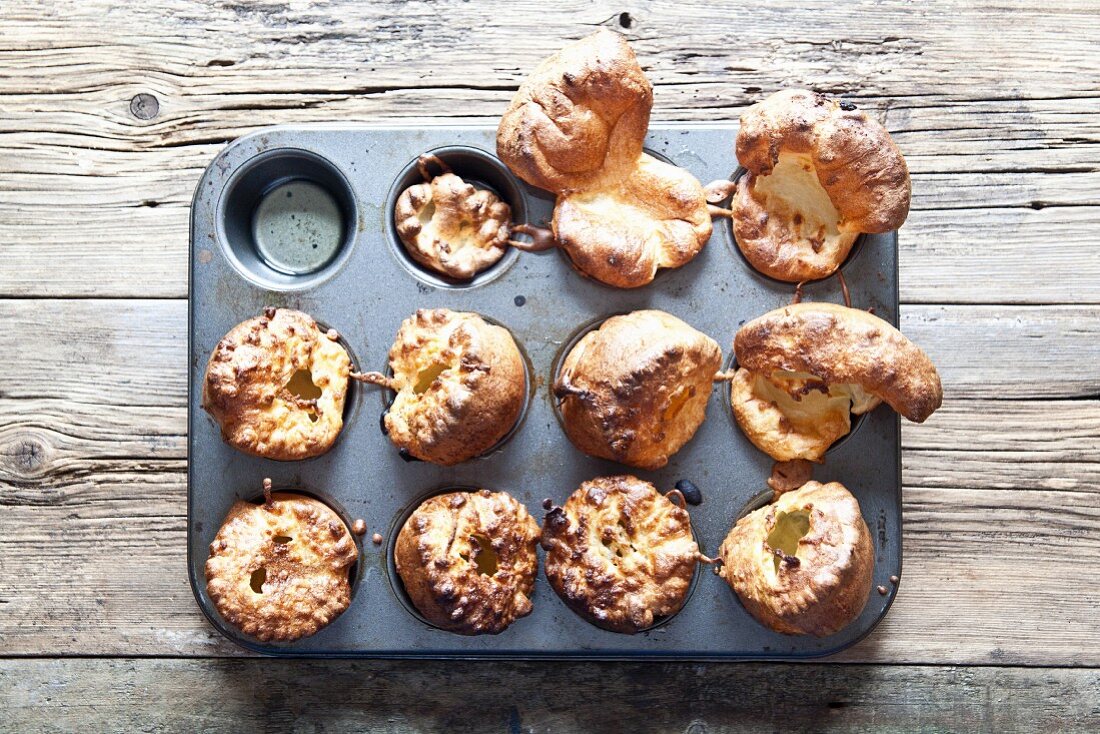 Yorkshire pudding in a muffin tin