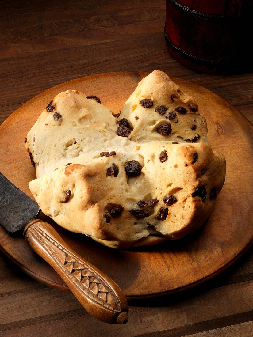 Irisches Rosinenbrötchen