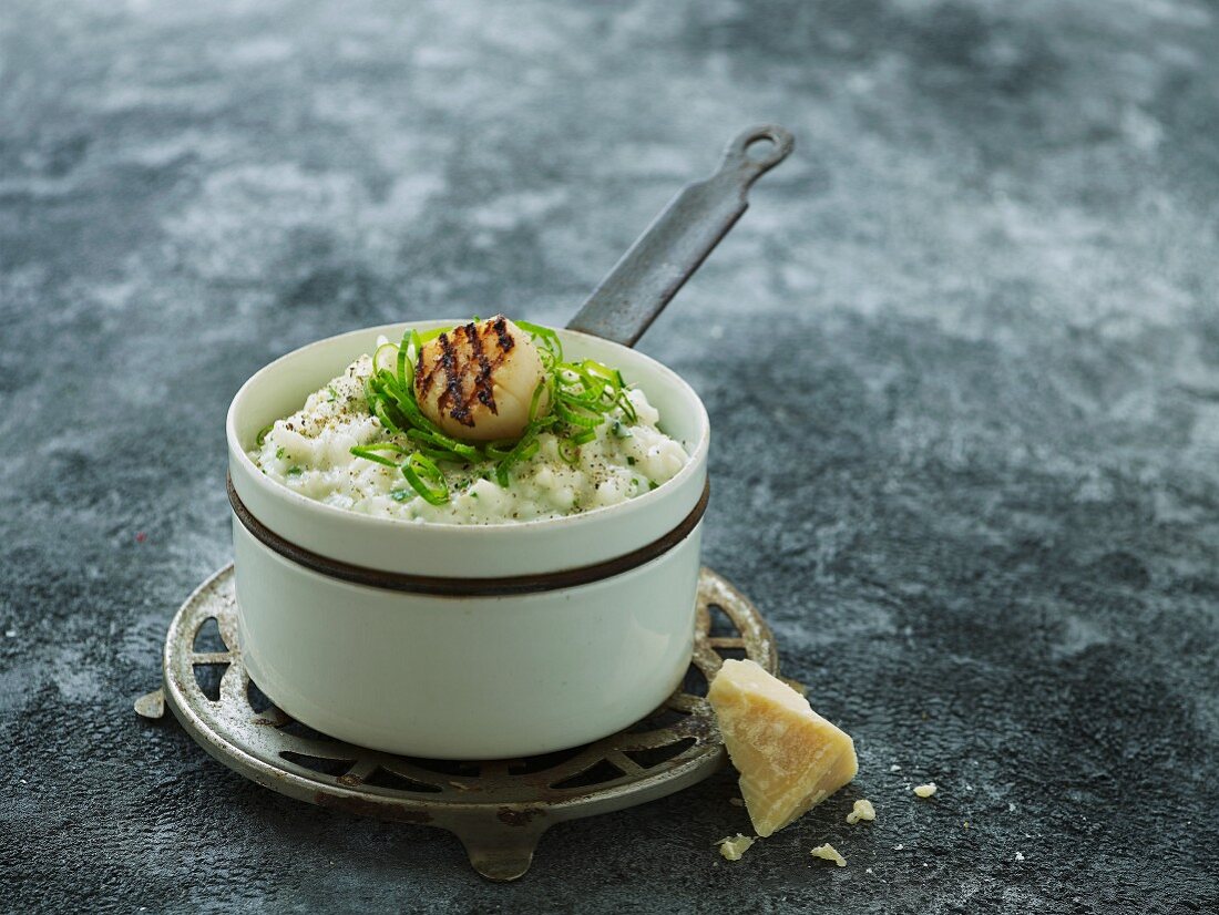 Risotto mit Jakobsmuscheln